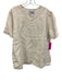 FLAX By Jeanne Engelhart Size S Cream Linen Short Sleeve Tunic Top Cream / S