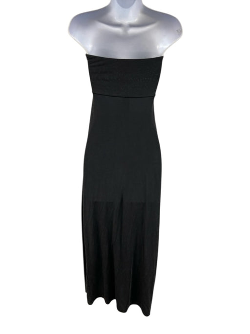 L Space Size S Charcoal Gray Strapless Maxi Dress Charcoal Gray / S