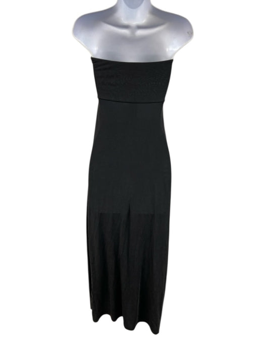 L Space Size S Charcoal Gray Strapless Maxi Dress Charcoal Gray / S