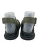 Alohas Shoe Size 37 Olive Green & Black Leather Upper Buckle Velcro Sandals Olive Green & Black / 37