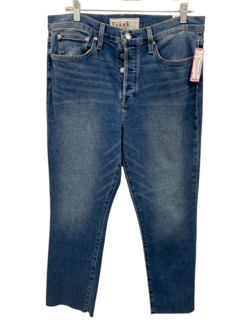Frank & Eileen Size 32 Medium Wash Cotton Butterfly Mid Rise Slim Straight Jeans Medium Wash / 32