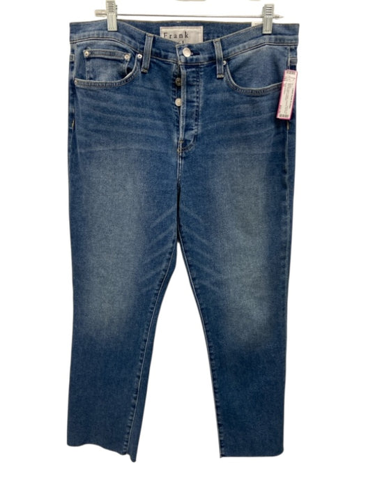 Frank & Eileen Size 32 Medium Wash Cotton Butterfly Mid Rise Slim Straight Jeans Medium Wash / 32