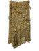 Veronica Beard Size 6 white, orange, multi Silk Side Zip Floral Ruffles Skirt white, orange, multi / 6