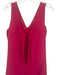 Trina Turk Size 10 Purple Polyester Sleeveless V Neck Textured Knee length Dress Purple / 10