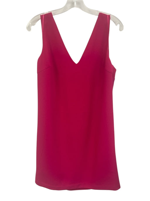 Trina Turk Size 10 Purple Polyester Sleeveless V Neck Textured Knee length Dress Purple / 10