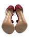 Gianvito Rossi Shoe Size 40 Red Satin Rhinestones Wrap Ankle Stiletto Pumps Red / 40