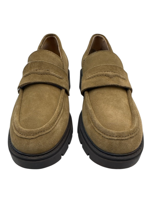 Blondo Shoe Size 9 Light Brown Suede Waterproof Chunky Sole Loafers Light Brown / 9