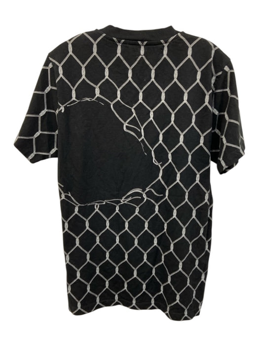 Off-White Size M Black & White Cotton Graphic Short Sleeve T Shirt Short Sleeve Black & White / M