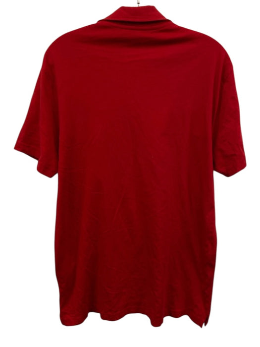 Love Moschino Size L Red, Black, White Cotton Short Sleeve Graphic Polo Top Red, Black, White / L