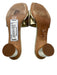 Tory Burch Shoe Size 9 Gold Manmade Material Slides Logo Mule Sandals Gold / 9