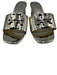 Tory Burch Shoe Size 9 Gold Manmade Material Slides Logo Mule Sandals Gold / 9