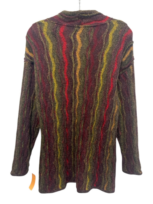 Missoni Sport Size L Red, Orange & Multi Mohair Blend Swirl Detail Cardigan Red, Orange & Multi / L