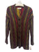 Missoni Sport Size L Red, Orange & Multi Mohair Blend Swirl Detail Cardigan Red, Orange & Multi / L