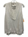 Brochu Walker Size S Cream Cotton Blend Knit Ribbed V Neck Vest Sweater Cream / S