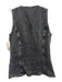 Rails Size S Black Wash Cotton Denim Button Front Princess Seams Vest Top Black Wash / S