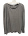 Ruti Size L Gray Rayon Blend Long Sleeve Ribbed Boat Neck Back Buttons Top Gray / L