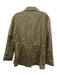 Emerson Fry Size S Olive Green Linen Blend Button Up Lapel Patch Pocket Jacket Olive Green / S