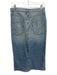 Hudson Size 27 Light Wash Cotton Denim Zip Fly Pockets Front Slit Midi Skirt Light Wash / 27