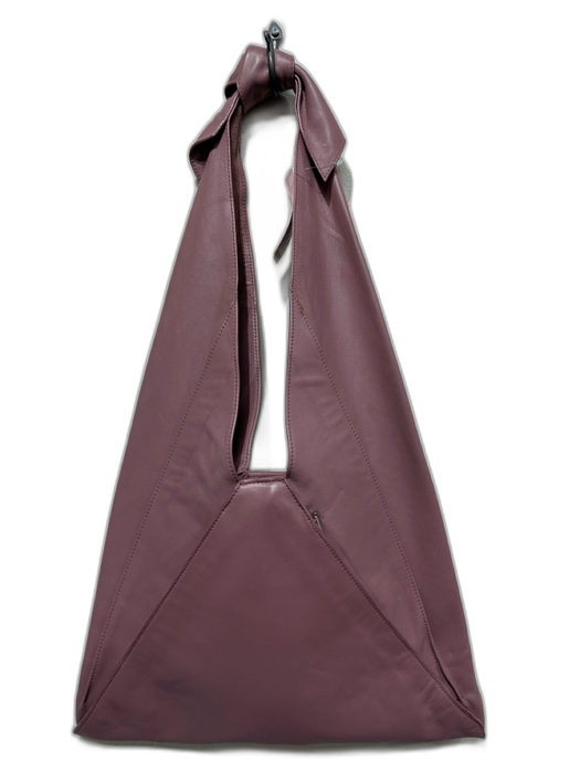 Eric Javits Purple Leather Geometric Ziper & Buttons shoulder bag Bag Purple / M