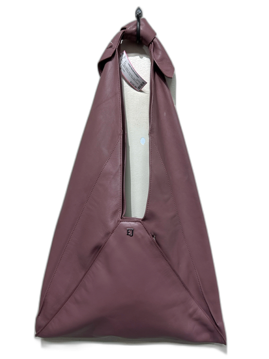 Eric Javits Purple Leather Geometric Ziper & Buttons shoulder bag Bag Purple / M