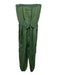 5a7 Cinq a Sept Size XXS Olive Green Strapless Drawstring Waist Jogger Jumpsuit Olive Green / XXS