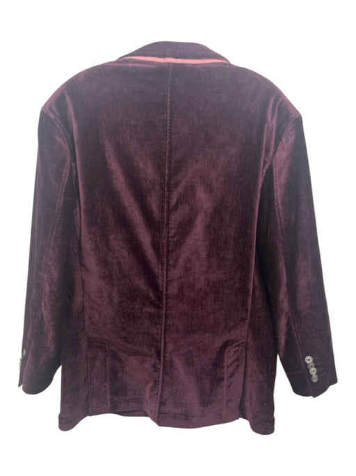 Robert Graham Purple Chenille Solid 2 Button Men's Blazer Purple / 42