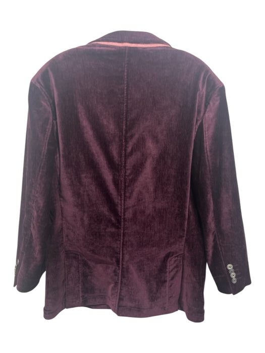 Robert Graham Purple Chenille Solid 2 Button Men's Blazer Purple / 42