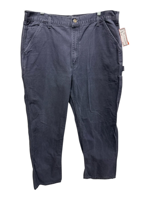 Carhartt Size 38 Blue Cotton Solid Men's Pants Blue / 38