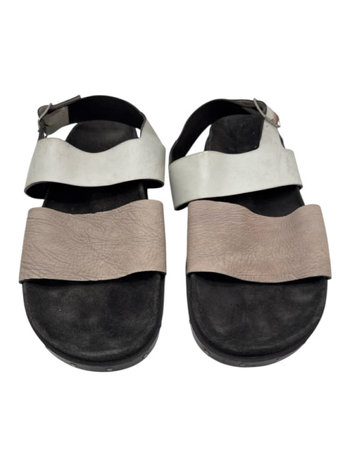 Lanvin Shoe Size 11 AS IS Beige & Black Leather Men's Shoes Beige & Black / 11