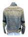 Amiri NWT Size M Light Wash Cotton Solid Trucker Moto Men's Jacket Light Wash / M
