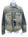 Amiri NWT Size M Light Wash Cotton Solid Trucker Moto Men's Jacket Light Wash / M