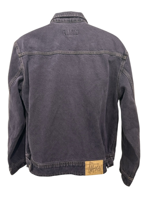 Stussy NWT Size S Blue Cotton Solid Zip UP chore Men's Jacket Blue / S
