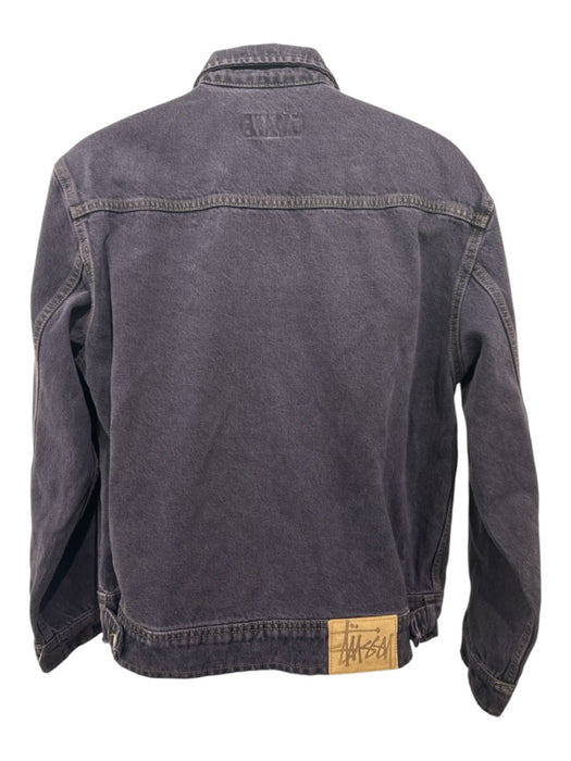 Stussy NWT Size S Blue Cotton Solid Zip UP chore Men's Jacket Blue / S