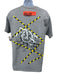 Off White x Champion Size L Gray Cotton Words T shirt Crew Men's Short Sleeve Gray / L