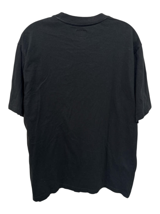 supreme Size L Black Cotton logo T shirt Crew Men's Short Sleeve Black / L