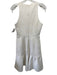 Tibi Size Est Small White & Cream Abstract Textured Sleeveless Back Zip Dress White & Cream / Est Small