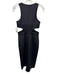Hunter Bell Size 6 Black Polyester Cut Out Back Zip Sleeveless Dress Black / 6