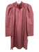 Sea New York Size 4 Dusty Rose Pink Virgin Wool Back Button Ruffle Detail Dress Dusty Rose Pink / 4