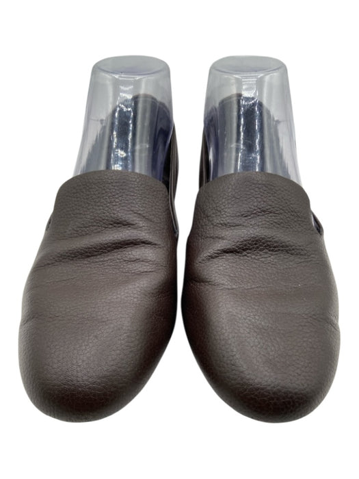 Birdies Shoe Size 7.5 Chocolate Brown Leather Pebble Rounded Toe Loafers Chocolate Brown / 7.5