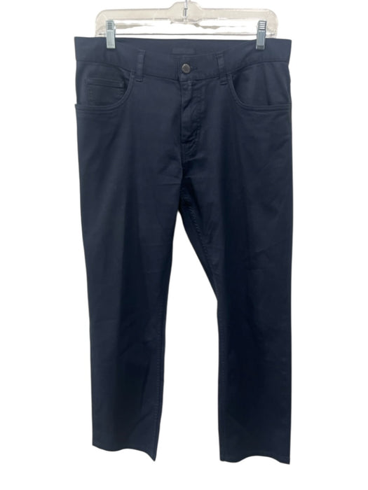 Prada Size 33 Navy No Fabric Tag Mid Rise Zip & Button Tapered Pants Navy / 33
