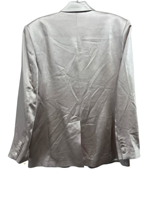 A.L.C. Size 6 Rose Pink Polyester Satin Flap Pocket Single Breasted Jacket Rose Pink / 6