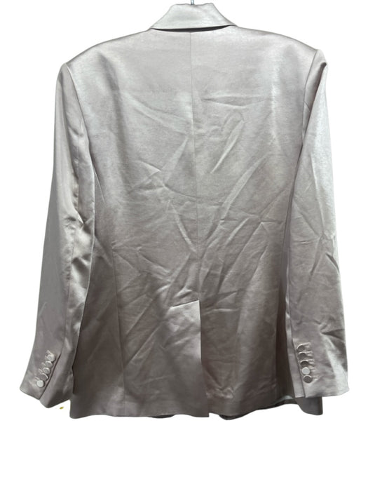 A.L.C. Size 6 Rose Pink Polyester Satin Flap Pocket Single Breasted Jacket Rose Pink / 6