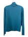St John Size L Teal Blue Nylon Blend Long Sleeve 4 way stretch Turtle Neck Top Teal Blue / L