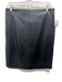 ALLSAINTS Size 10 Black Leather Back Zip Paneled Pencil Above the Knee Skirt Black / 10