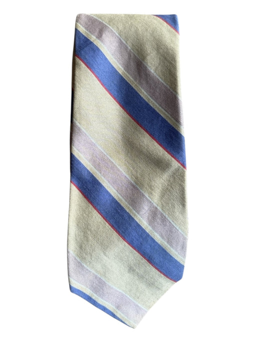 Polo Brown & Multi Silk Striped Men's Tie Brown & Multi