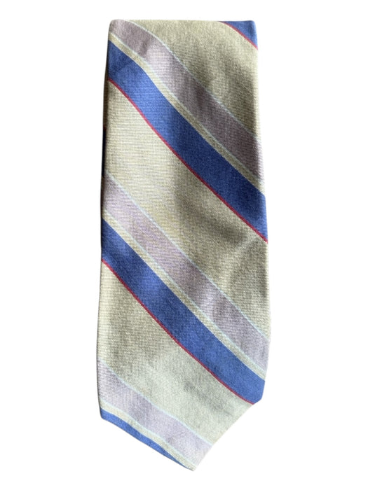Polo Brown & Multi Silk Striped Men's Tie Brown & Multi