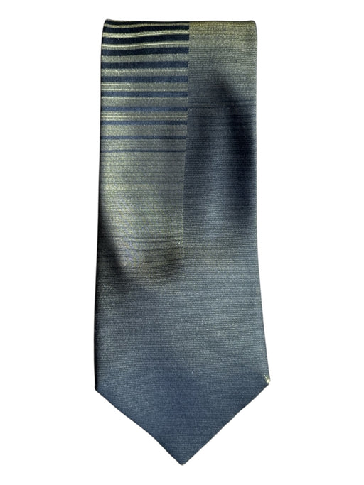 Gianni Versace Green & Black Silk Men's Tie Green & Black