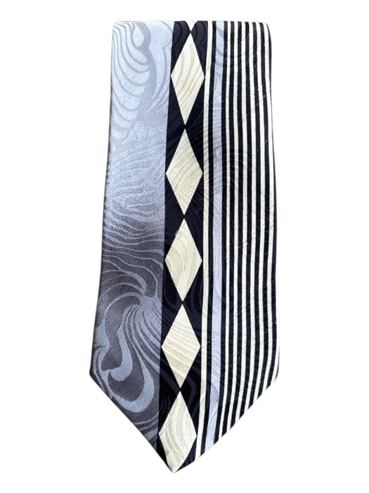 Gianni Versace Black & Multi Silk All Over Print Men's Tie Black & Multi