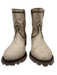 Old Gringo Shoe Size 12 Beige Leather Brass Hardware Studded Lug Sole Moto Boots Beige / 12
