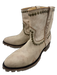 Old Gringo Shoe Size 12 Beige Leather Brass Hardware Studded Lug Sole Moto Boots Beige / 12